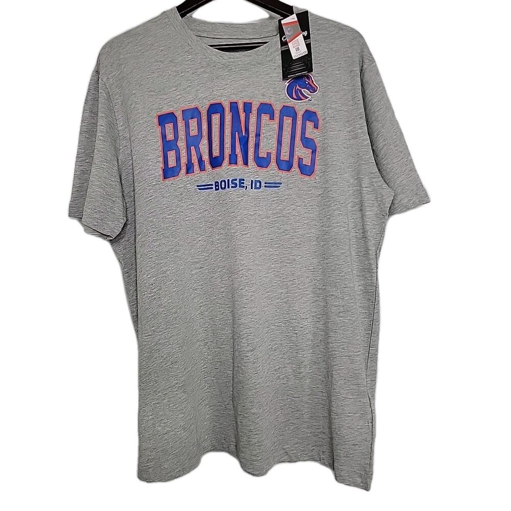 Boise State Broncos Men’s Graphic T-Shirt Gray NCAA Team Tee XL NWT